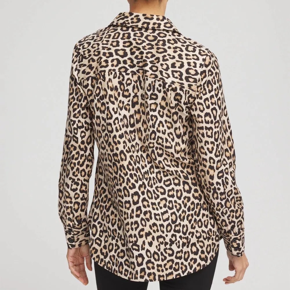 NWT Jcrew leopard print button down